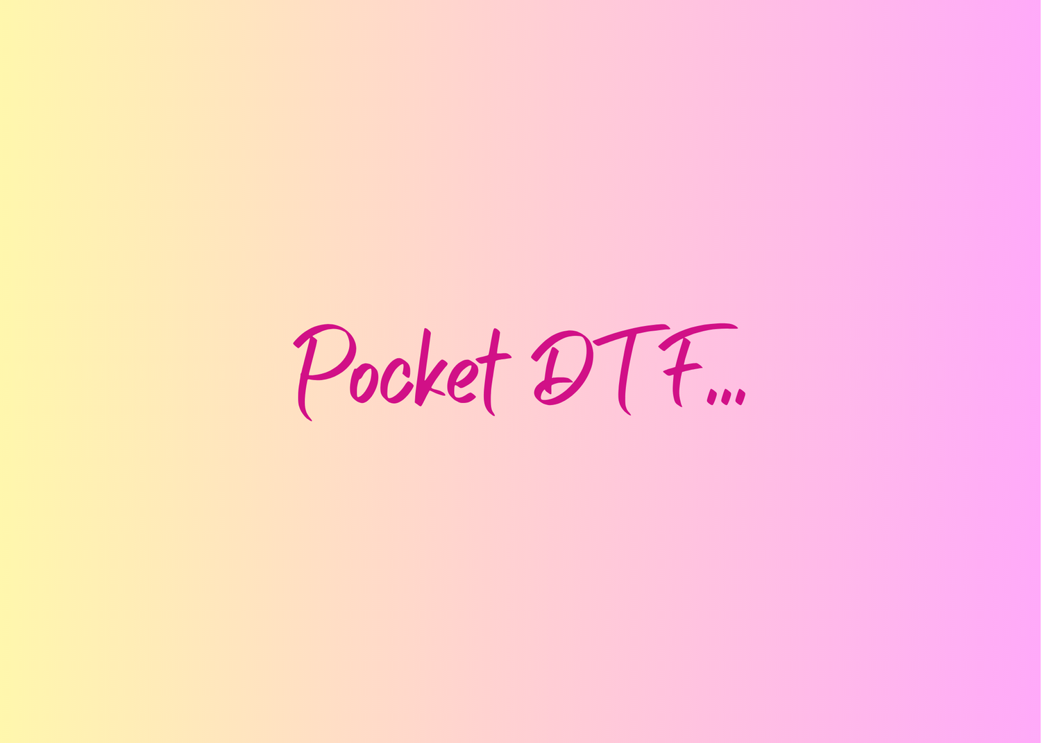 Pockets DTF