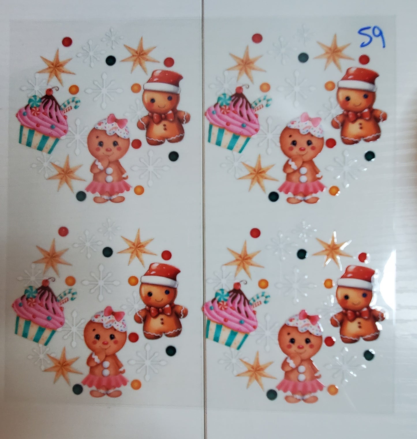 Set of 4 Custom Acrylic Holiday Ornaments