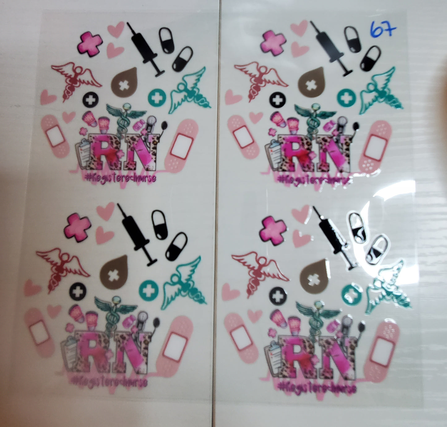 Set of 4 Custom Acrylic Holiday Ornaments