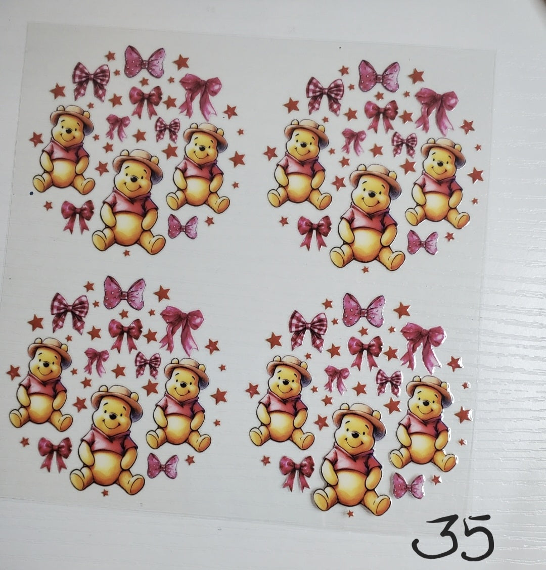 Set of 4 Custom Acrylic Holiday Ornaments