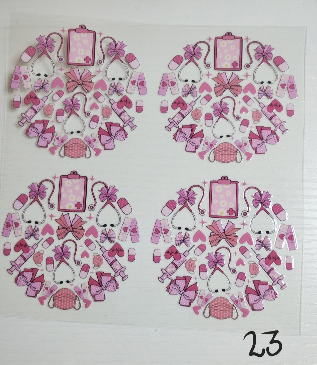 Set of 4 Custom Acrylic Holiday Ornaments