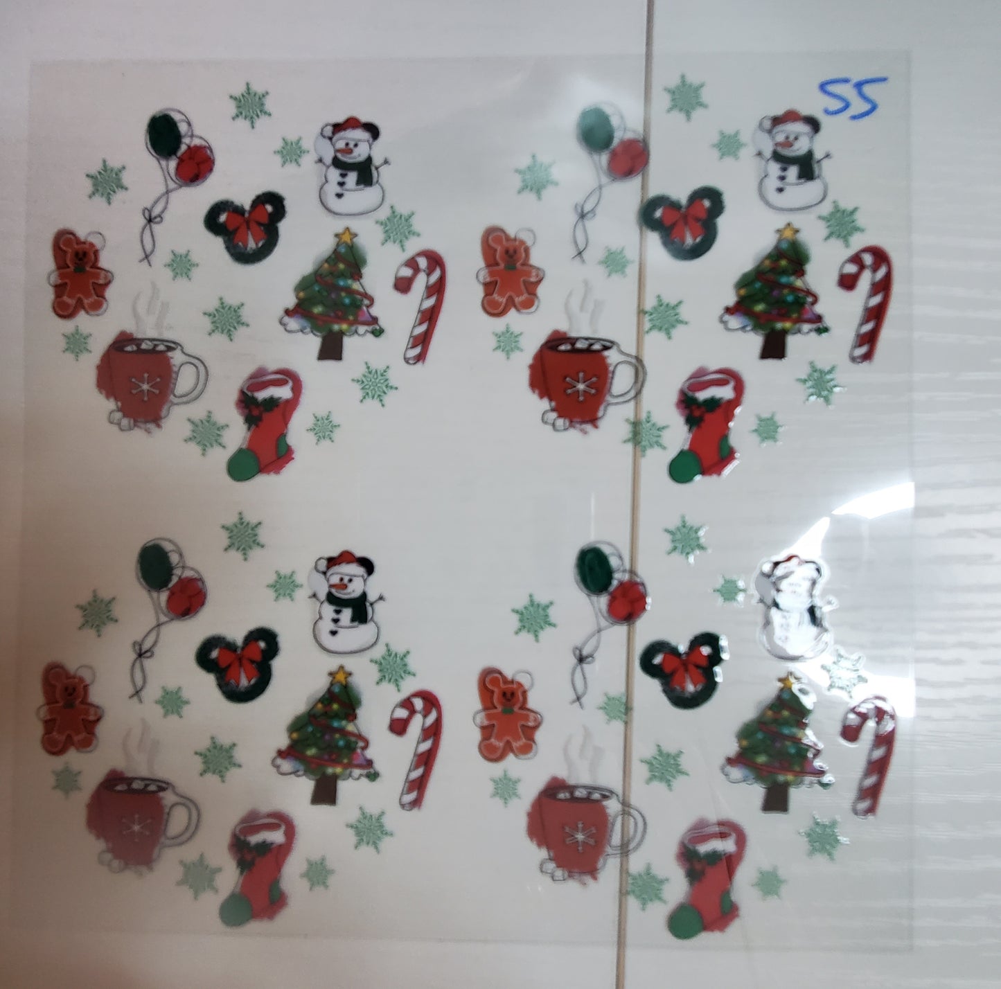 Set of 4 Custom Acrylic Holiday Ornaments