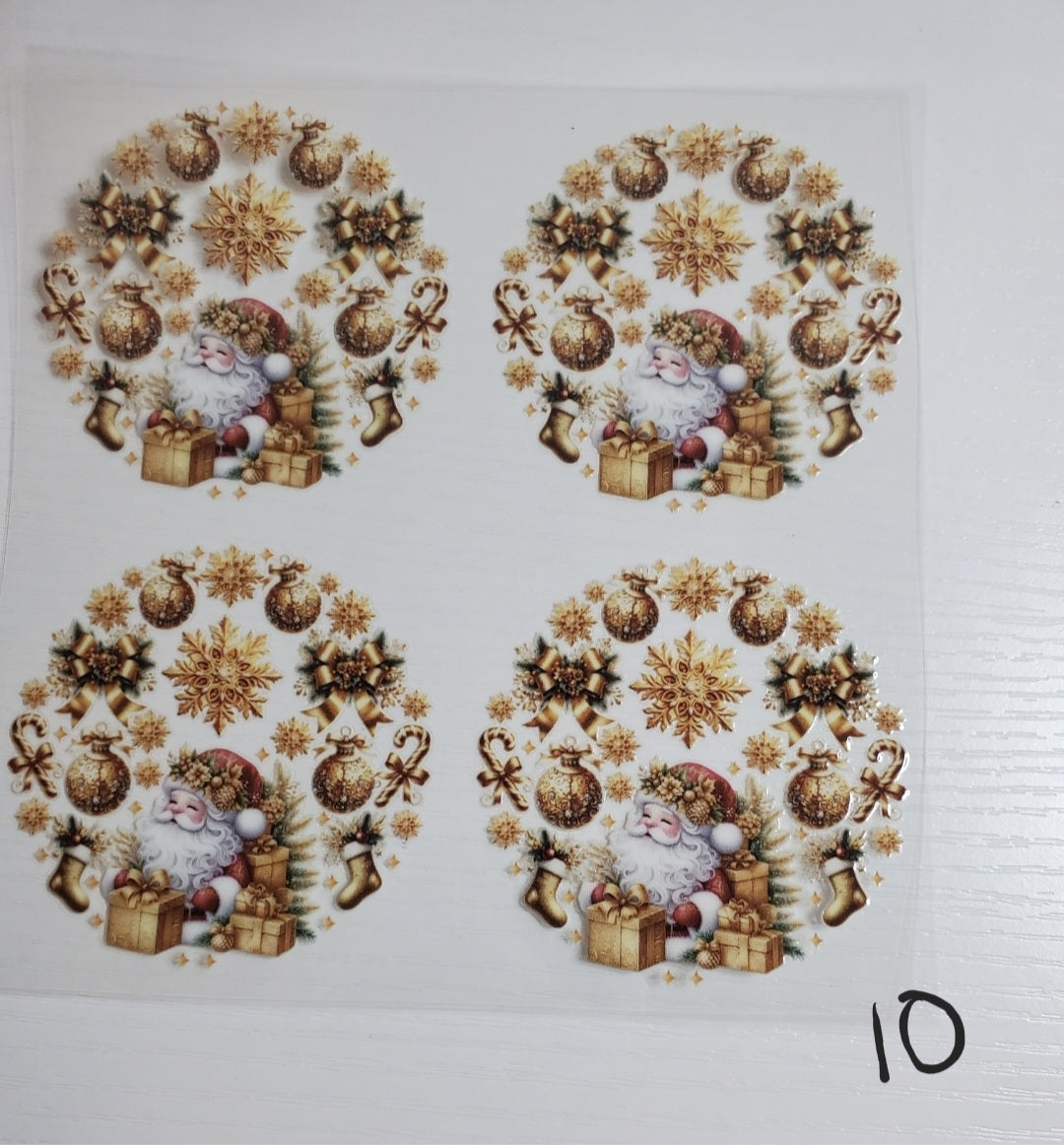 Set of 4 Custom Acrylic Holiday Ornaments