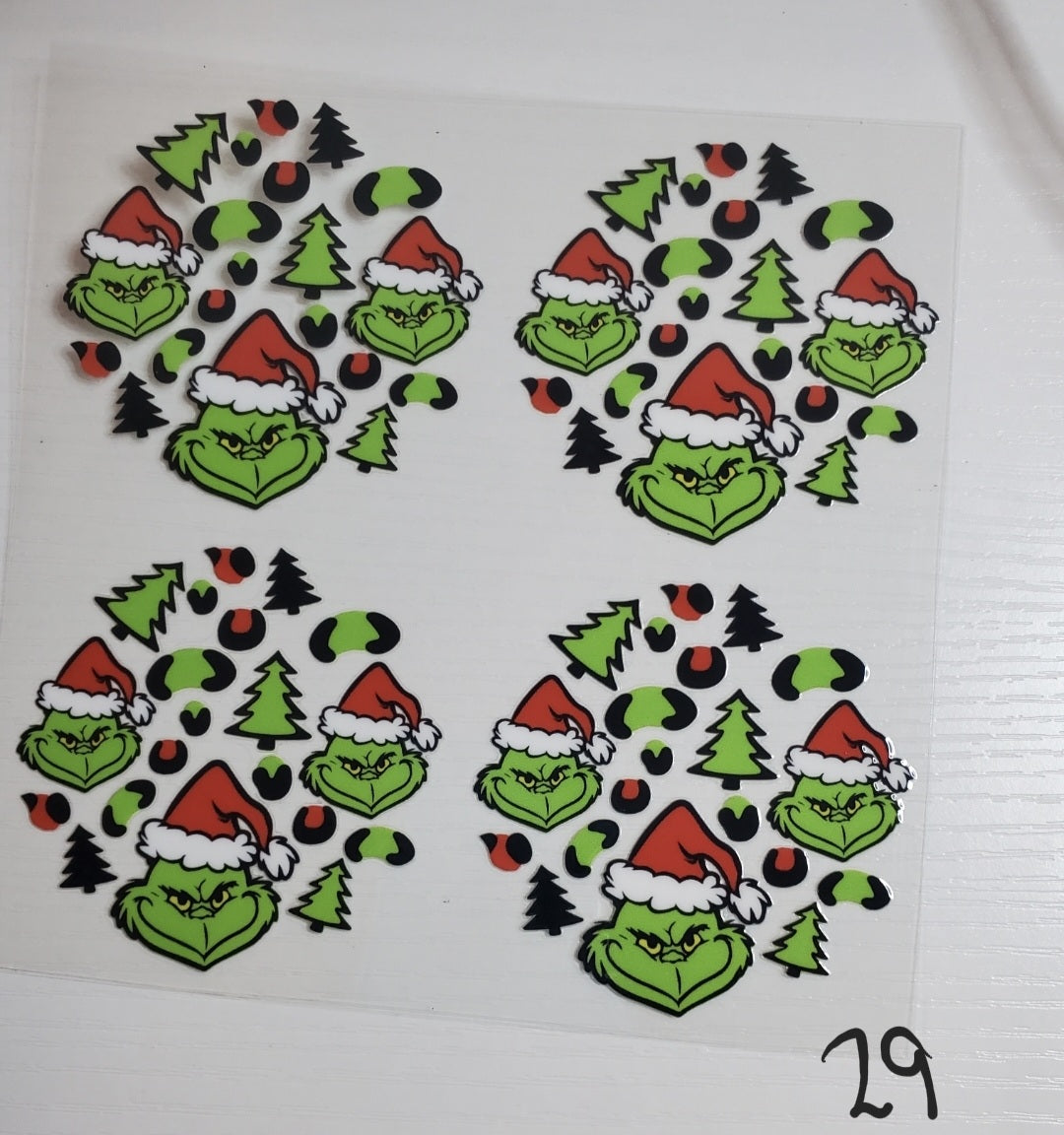 Set of 4 Custom Acrylic Holiday Ornaments