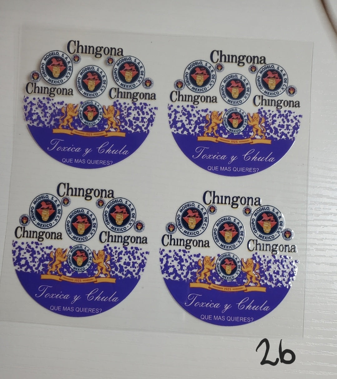 Set of 4 Custom Acrylic Holiday Ornaments