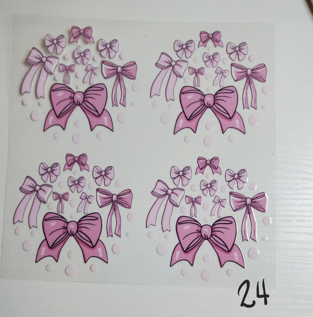 Set of 4 Custom Acrylic Holiday Ornaments