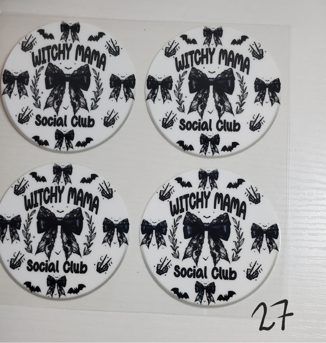 Set of 4 Custom Acrylic Holiday Ornaments