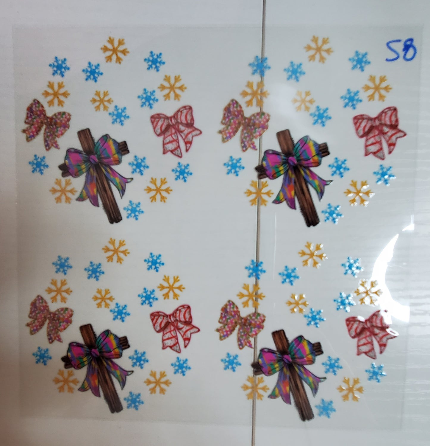 Set of 4 Custom Acrylic Holiday Ornaments