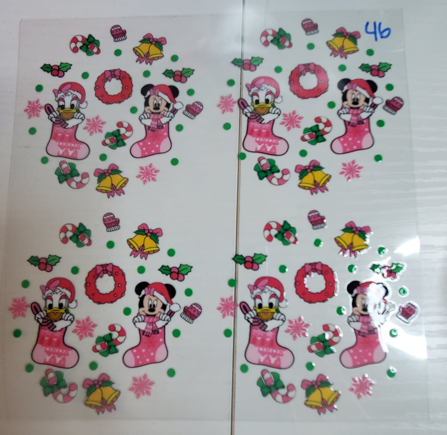 Set of 4 Custom Acrylic Holiday Ornaments