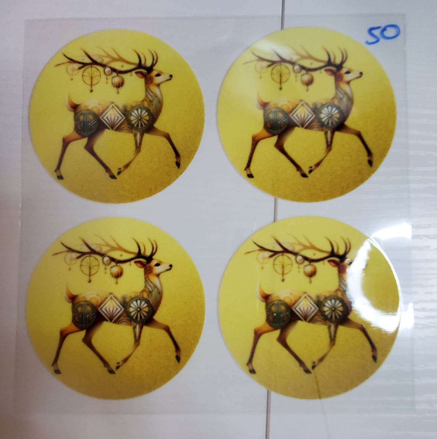 Set of 4 Custom Acrylic Holiday Ornaments