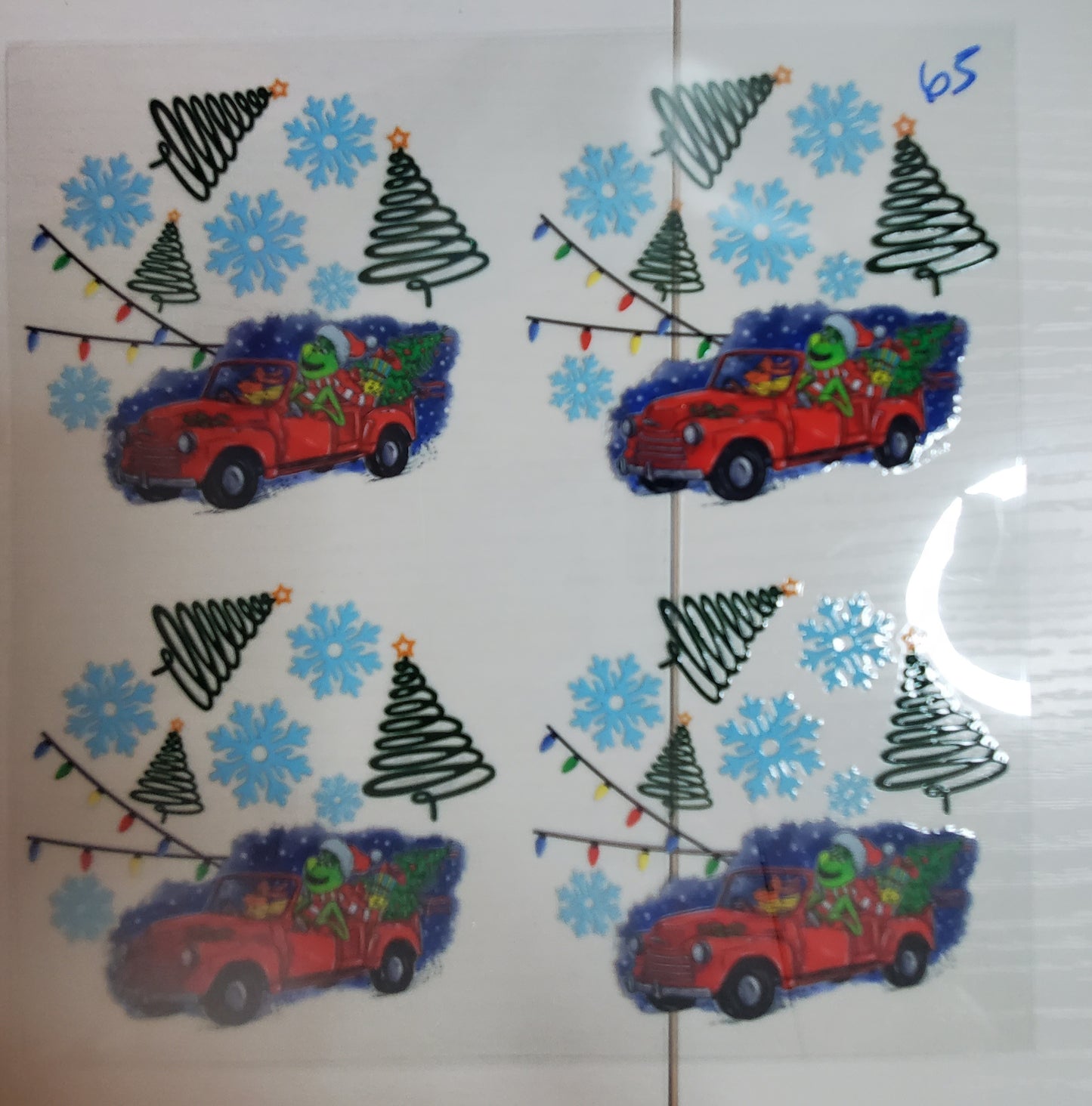 Set of 4 Custom Acrylic Holiday Ornaments