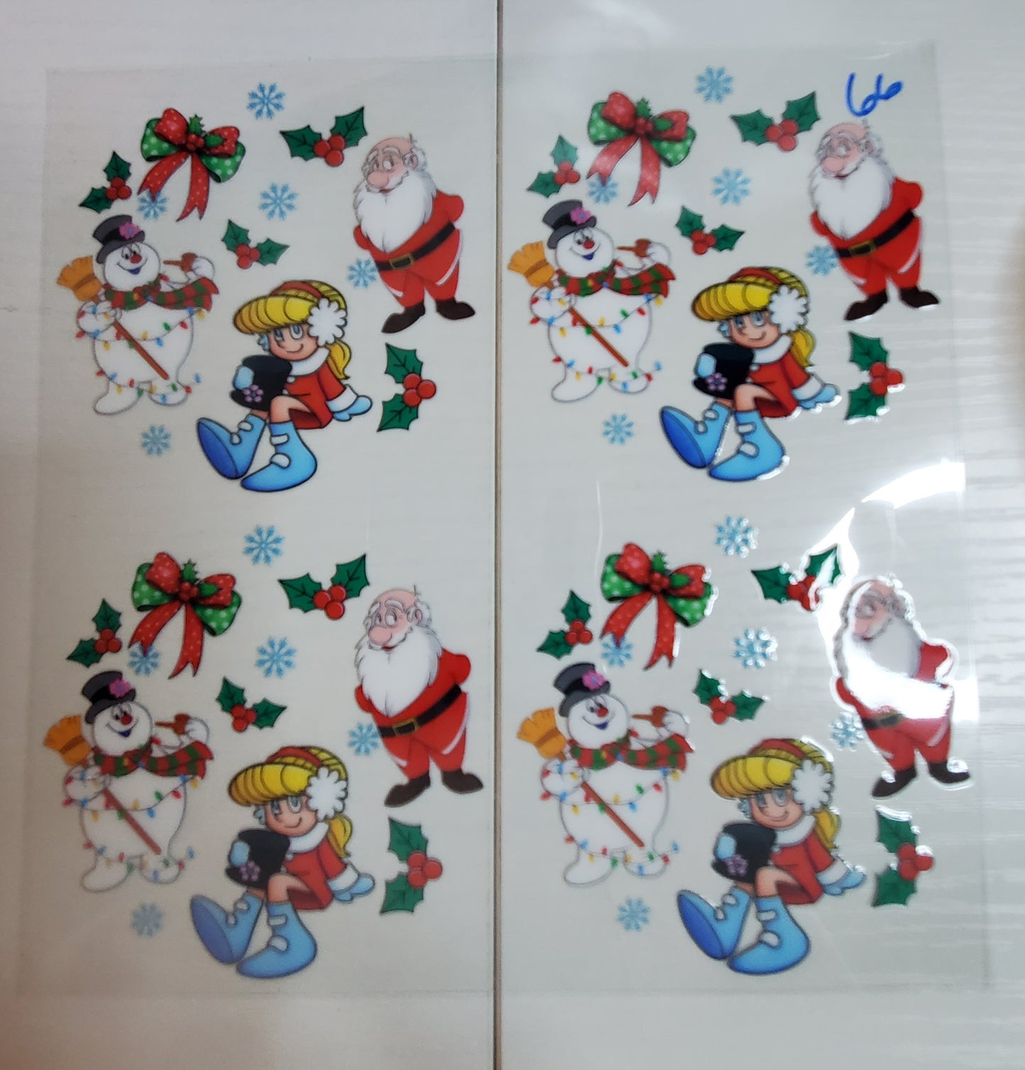 Set of 4 Custom Acrylic Holiday Ornaments