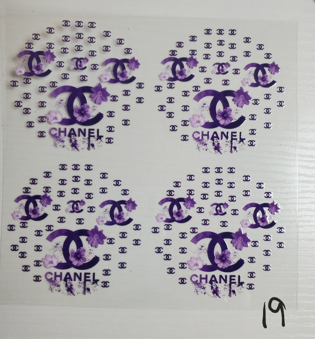 Set of 4 Custom Acrylic Holiday Ornaments