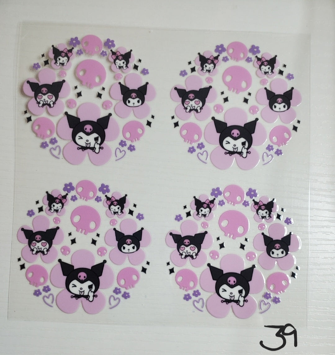 Set of 4 Custom Acrylic Holiday Ornaments